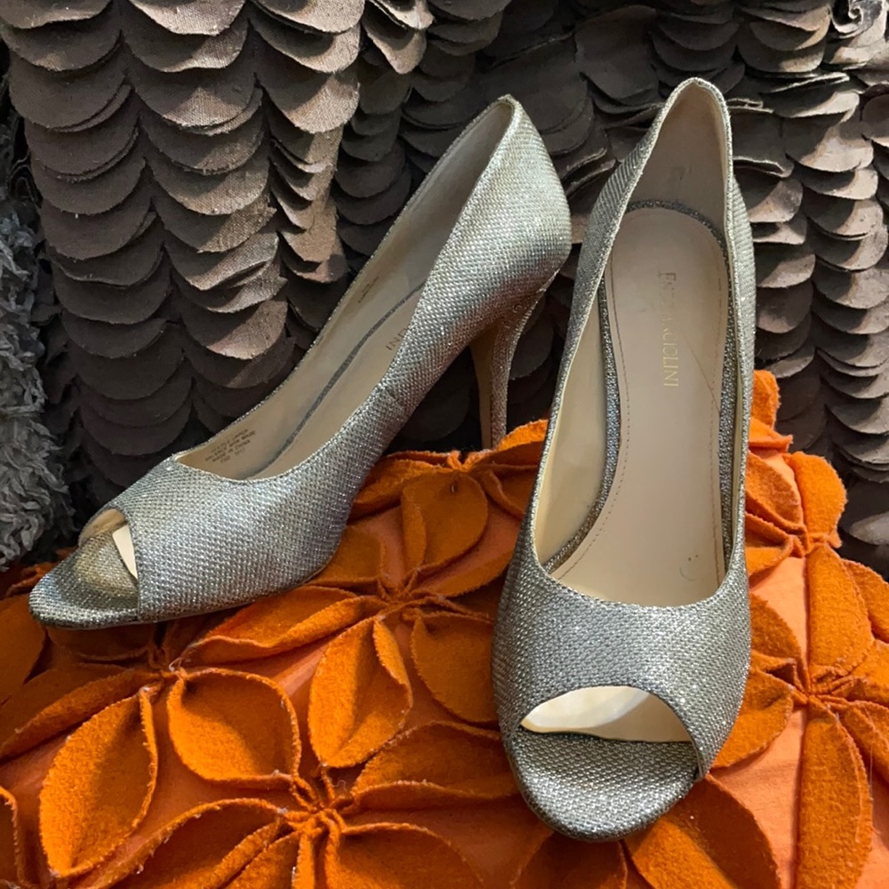 Worn once Enzo Angioloni size 11 Mayalin2 open toe heels